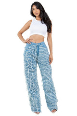 Blue Multi Style Denim Pants