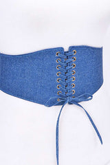 Denim Elastic Corset Belt