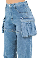Multi-Way Wear Denim Pants and Shorts Style