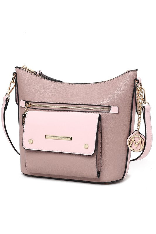 MKF Collection Serenity Color Block Crossbody Bag