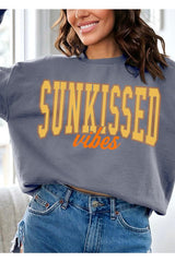 Sunkissed Vibes Graphic Fleece Sweatshirts