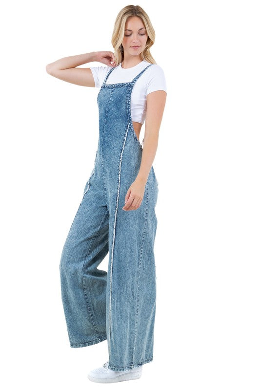 Loose Fit Style Sailor Pant Jumpsuit