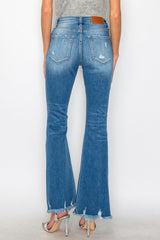 Super Stretch High Rise Denim Flare Jeans