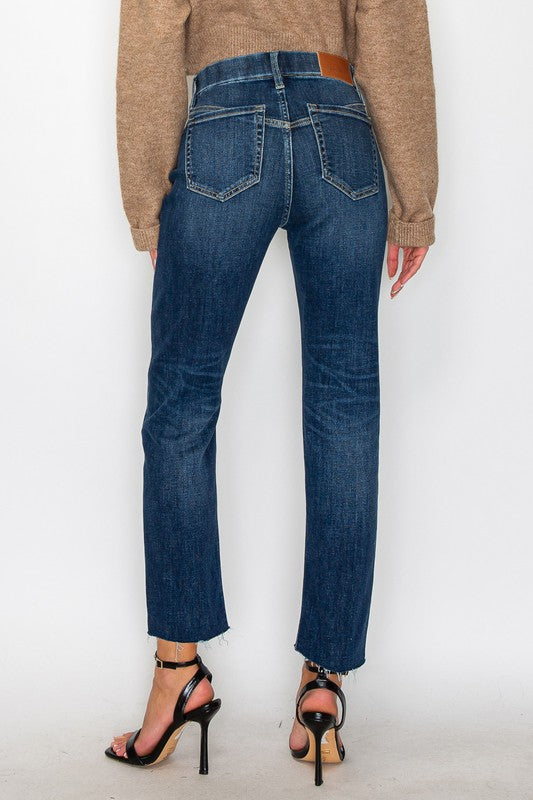 Tummy Control High Rise Straight Jeans