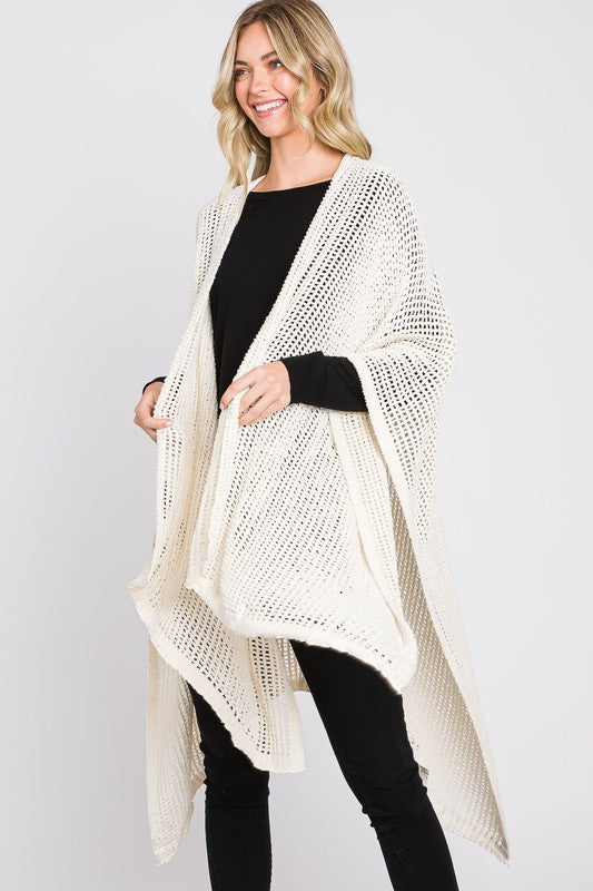 Open Knit All Year Ruana Cardigan