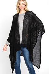 Open Knit All Year Ruana Cardigan