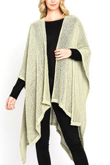 Open Knit All Year Ruana Cardigan