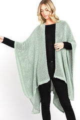 Open Knit All Year Ruana Cardigan