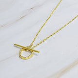 Amelia Dainty Toggle Necklace