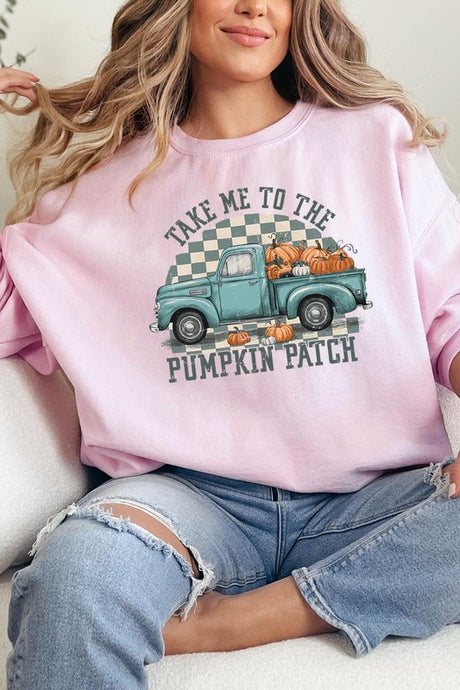 Take Me To The Pumpkin Patch Fleece Sweatshirts