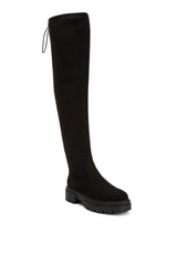 Babette Drawstring Detail Knee High Boots king-general-store-5710.myshopify.com