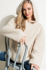 Fuzzy Faux Fur Oversized Sweatshirt