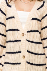 Made for Style Oversized Striped Sweater Cardigan king-general-store-5710.myshopify.com