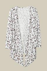 Leopard Open Long Sleeve Cardigan