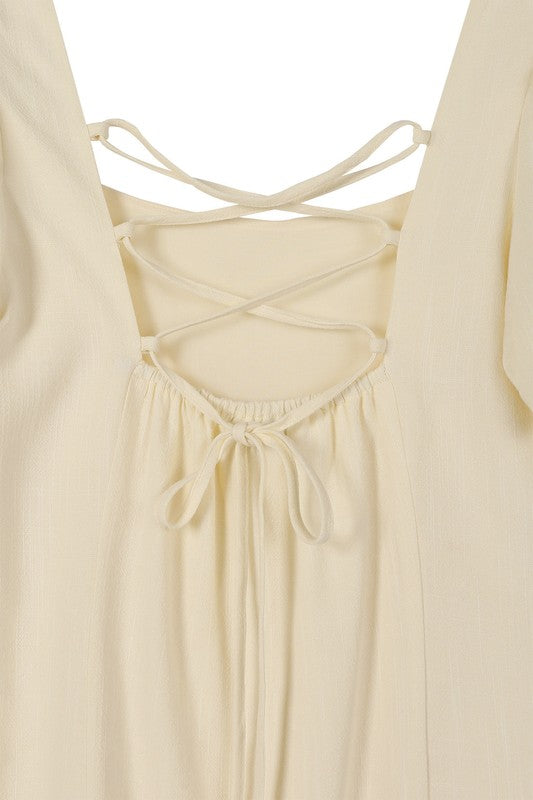 Light Yellow Back Strap Dress king-general-store-5710.myshopify.com