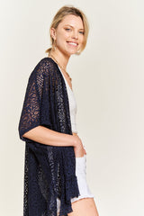 Lace Oversize Ruffle Kimono