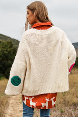 The Fuzzy Smile Long Bell Sleeve Knit Cardigan king-general-store-5710.myshopify.com