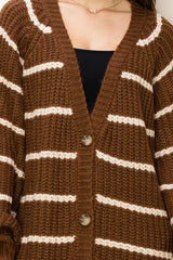 Made for Style Oversized Striped Sweater Cardigan king-general-store-5710.myshopify.com