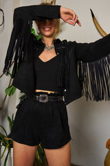 Soft Touch Suede Studded Fringe Jacket king-general-store-5710.myshopify.com