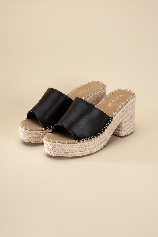 LOCK-1 Espadrille Mule Heels king-general-store-5710.myshopify.com