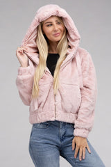 Fluffy Zip-Up Teddy Hoodie king-general-store-5710.myshopify.com