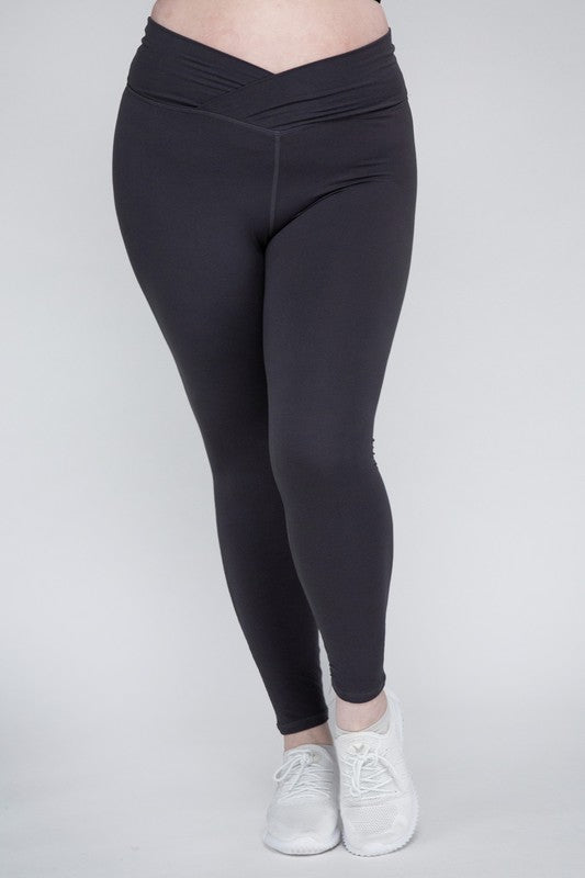 Plus Size V-Waist Full Length Leggings king-general-store-5710.myshopify.com