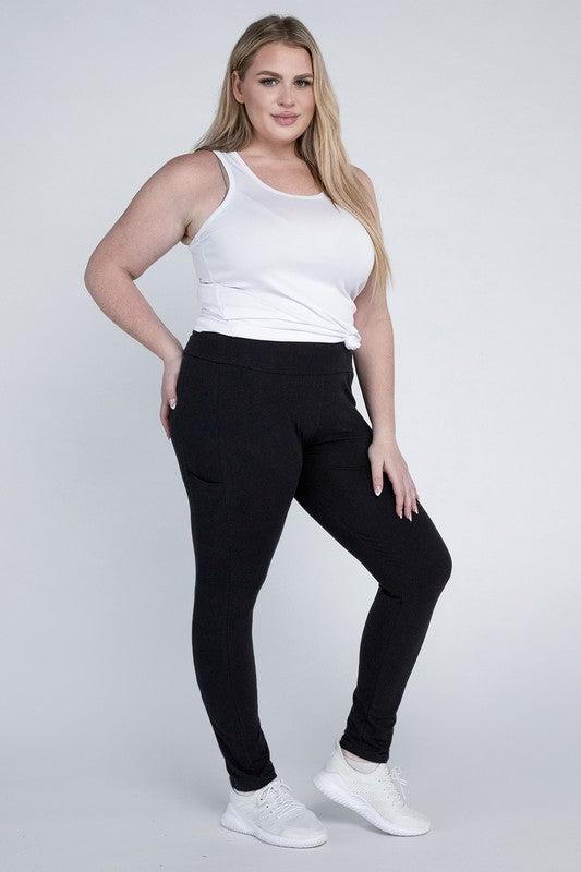 Plus Everyday Leggings with Pockets king-general-store-5710.myshopify.com