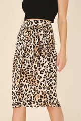 Satin leopard Tie Skirt king-general-store-5710.myshopify.com