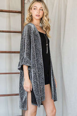 Metallic Animal Print Kimono king-general-store-5710.myshopify.com