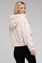 Fluffy Zip-Up Teddy Hoodie king-general-store-5710.myshopify.com