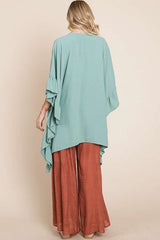 Wide Sleeves Ruffle Kimono king-general-store-5710.myshopify.com