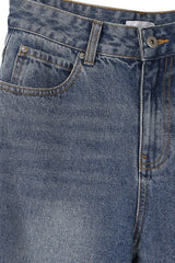 Mid Blue Straight Denim Jeans king-general-store-5710.myshopify.com