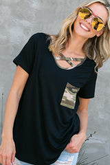 CAMOUFLAGE PRINT BASIC TOP