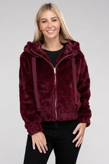 Fluffy Zip-Up Teddy Hoodie king-general-store-5710.myshopify.com