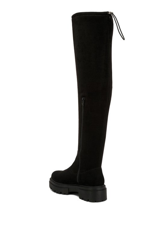 Babette Drawstring Detail Knee High Boots king-general-store-5710.myshopify.com