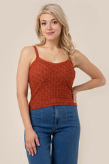 Brick Crochet Knit Tank king-general-store-5710.myshopify.com