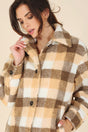 Plaid sherpa jacket with pockets king-general-store-5710.myshopify.com