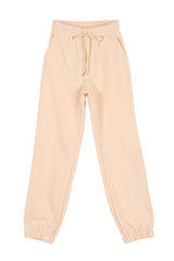 Cream Jogger Drawstring Sweatpants