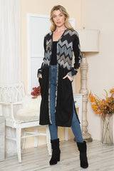 Mixed Media Maxi Cardigan king-general-store-5710.myshopify.com