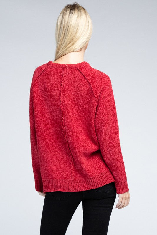 Raglan Chenille Sweater king-general-store-5710.myshopify.com