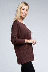 Viscose Front Pockets Sweater king-general-store-5710.myshopify.com