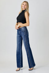 RISEN Mid Rise Straight Jeans