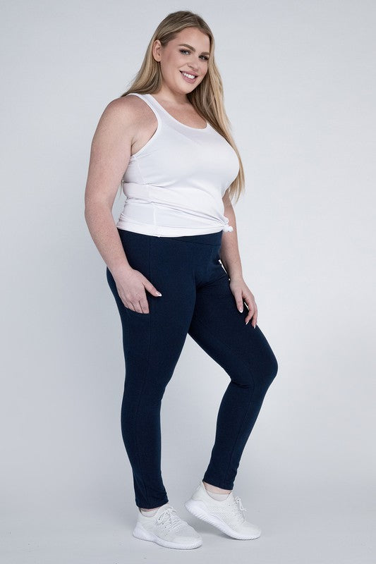 Plus Everyday Leggings with Pockets king-general-store-5710.myshopify.com