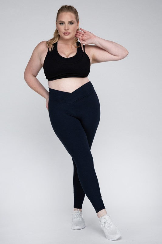 Plus Size V-Waist Full Length Leggings king-general-store-5710.myshopify.com