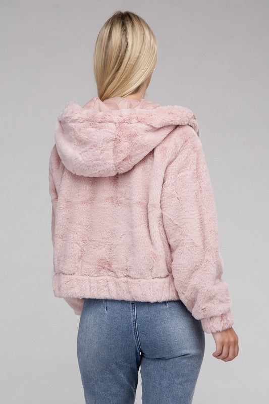 Fluffy Zip-Up Teddy Hoodie king-general-store-5710.myshopify.com