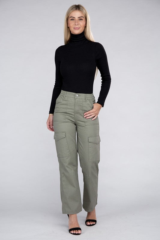 Everyday Wear Elastic-Waist Cargo Pants king-general-store-5710.myshopify.com