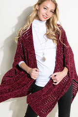 CARDIGAN CAPE PONCHO