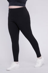 Plus Premium Cotton Full Length Leggings king-general-store-5710.myshopify.com