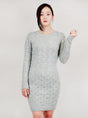 Cable Knit Long Sleeve Heather Color Sweater Dress king-general-store-5710.myshopify.com