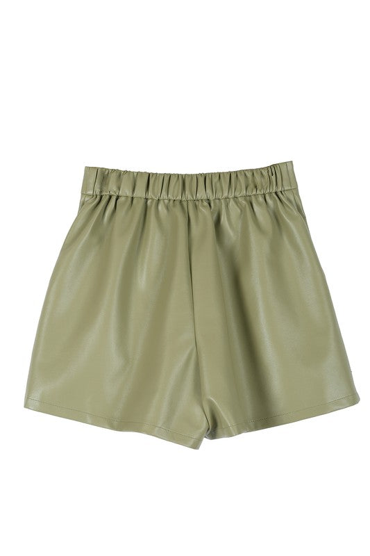 Vegan Leather Fashion Shorts king-general-store-5710.myshopify.com